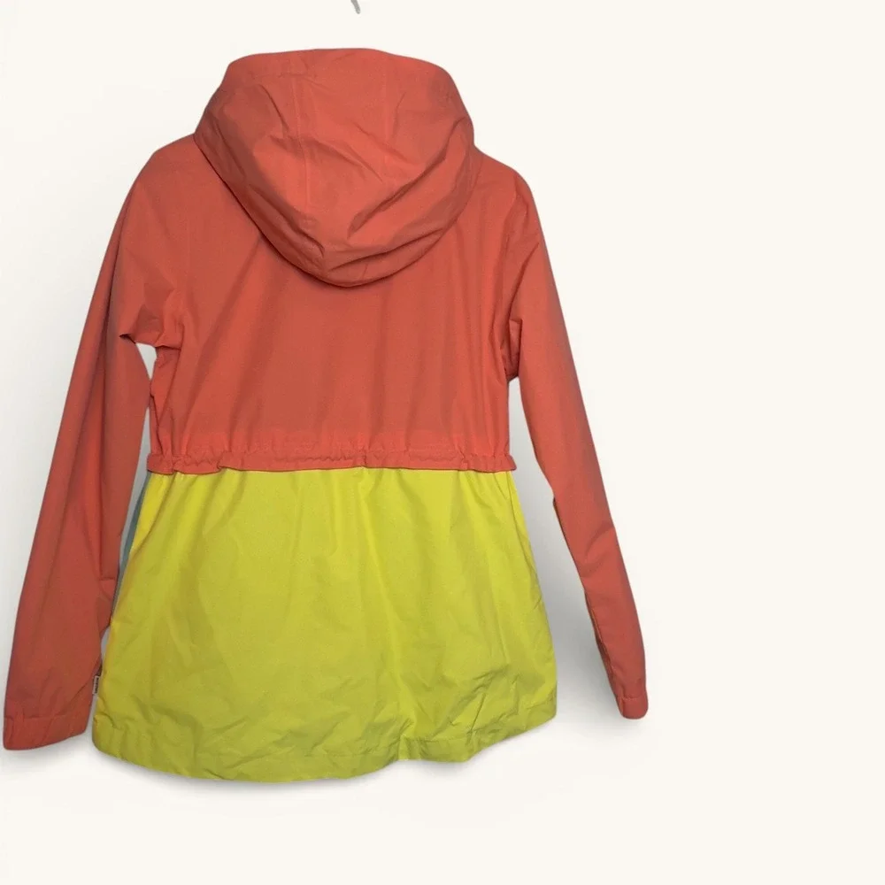 Burton Narraway Jacket Womens Small Colorblock Hooded Windbreaker Full Zip